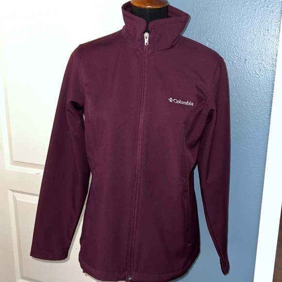 Purple Colombia Jacket full zip size medium fleece lined - Picture 2 of 11